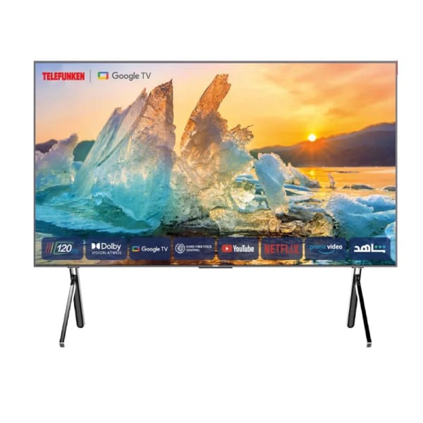 Téléviseur TELEFUNKEN 100p QLED 4K Smart & Récepteur intégré et support long (TV100A5D-S) Téléviseur TELEFUNKEN 100p QLED 4K Smart & Récepteur intégré et support long (TV100A5D-S)